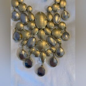 Chico’s Two Tone Runway Statement Bib Necklace